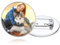 Custom4U Personalisierter Foto Brosche Anstecker Silber Edelstahl Rund Brosche Pin Anstecker Clips für kleidung Damen Frauen Sicherheitsnadel Brosche Clip Brosche Pin Schmucknadel