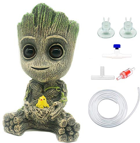 AnxunJim Aquarium Groot Air Bubbler Dekorationer Fisk Tank Air Stone Set