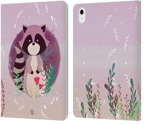 Head Case Designs Raton Laveur Animaux des Bois Étui Portefeuille en Cuir Compatible avec Apple iPad Air 11 2020/2022/2024/2025