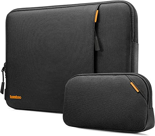 tomtoc 360 Protective Laptop Sleeve Set for 16-inch MacBook Pro M5 Pro/Max (2026) A3428 A3429, M4/M3/M2/M1 A3403 A3186 A2991, Dell XPS 16 Plus Laptop, Water-Resistant MacBook Case with Accessory Pouch