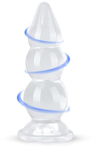 BDSMYOU Plug Anale Dildo Anale Anal Plug con Ventosa,Sex Toys Analesex Toy Stimolatore Prostata per Lui,Dildo XXL Gigante Dilatatore Ano per Donna Uomo,Toys Sessuali per Coppie (M)