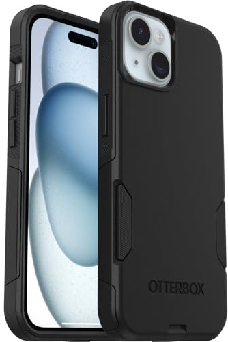 OtterBox Commuter Hülle für iPhone 17e, 16e, 15, 14, 13, sturzsicher, schützende Hülle, 3X getestet nach Militärstandard, Schwarz, Keine Einzelhandelsverpackung