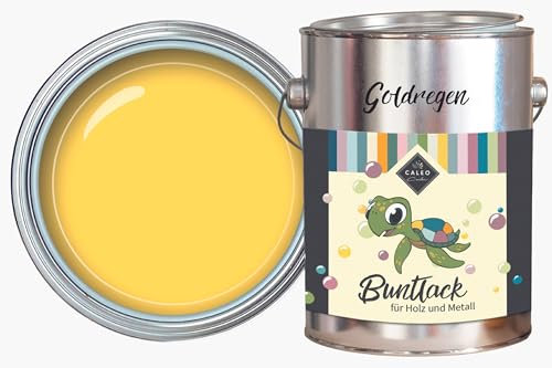 Caleo Color Barniz Gold Ragen amarillo, 0,68 litros, barniz ecológico para muebles, natural, sin disolventes, apto para juguetes