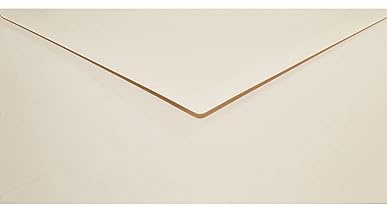 Netuno 25 kuvert beige DIN lång 110 x 220 mm 115 g Sirio Color Sabbia vackra kuvert långa för bröllopskort födelsedagskort julkort inbjudningskort färgade kuvert ädel