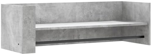 vidaXL Vägghylla betonggrå 100x35x30,5 cm konstruerat trä, väggförvaring, kubhylla, bokhylla, förvaringshylla, kubhyllor, bokhyllor, svävande hylla