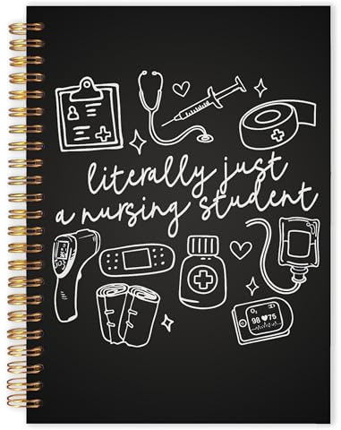 Qabliqo Nursing Students Spiral Notebook 5.5x8.3, Nurse Appreciation Gifts Journal for Writing, Best Nurse Gifts Notebook Journal for Note Taking, Nursing Office School Supplies