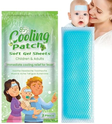 Parche Frío Almohadillas Calmantes Portátiles De Gel Refrescante Frontales | Parches para el Calor Para Niños, Calor, Viajes, Camping, Deportes, Aire Libre, Senderismo, Trabajo, Escuela
