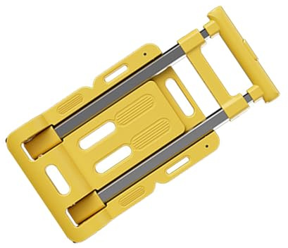 Carrello a mano in alluminio leggero e portatile, carrello pieghevole per traslochi, viaggi e carico, carrello resistente a 4 ruote per un facile trasporto