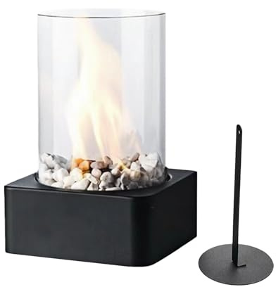 Mini Quemador Calentador para Acampar - Chimenea de Mesa de Gas Propano, Cuenco de Llama de Metal Duradero con Fácil Encendido, Fuente de Calor Resistente al Viento | RV Picnic Hoguera al Aire