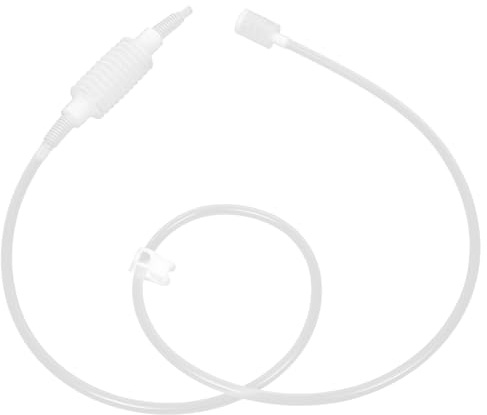 BESPORTBLE Semi-Automatic Food-Grade Silicone Wine Syphon Hose with Filter and Stop Clip, 1.7M Home Brewing Siphon Tube for Wine Transfer and Fermentation