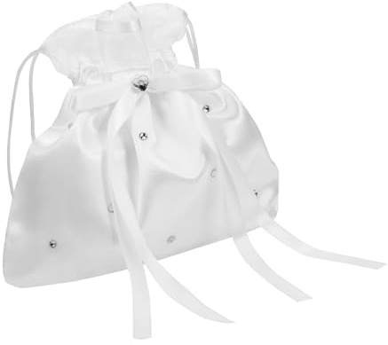 OUNONA Brudväska med Dragsko Elegant och Lätt Design för Brud Brudtärnor och Fest Mångsidig Bröllopspåse för och Godis Hållbar med Fin Sömnad Stilren och Praktisk till Speciella