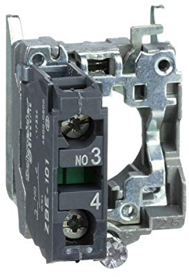 Schneider Electric Harmony XB4 Hilfsschalterblock mit Befestigungsflansch, Metall, 22mm, 30mm, 1S, Schraubklemme, Artikelnummer ZB4BZ101