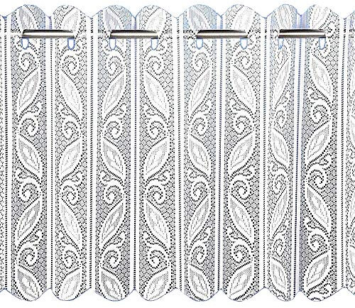 Lace Pleated Vertical Louvre Blind Window Net White 36 Drop