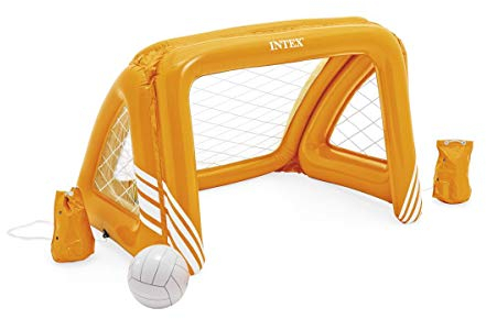 Intex aufblasbares Tor mit Ball für Fußball, Handball, Wasserball (weiß)