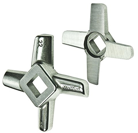WolfCut 1 st. INOX korskniv för köttvarg storlek 22