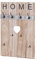 Mendler Wandgarderobe HWC-C89 Home, Garderobenpaneel Garderobe, Shabby-Look Vintage, 8 Haken 91x60cm - naturbraun
