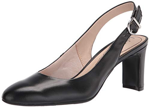 LifeStride Womens Gigi Sling Pump, Black, 8.5 Wide US
