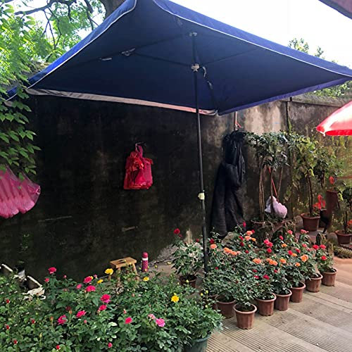 CHFQ Ombrellone da Mercato all'aperto Tenda da Sole Ombrellone da Giardino Ombrellone Regolabile in Altezza Ideale per ristoranti sulla Spiaggia Mobili da Patio Senza Base Blu Rosso