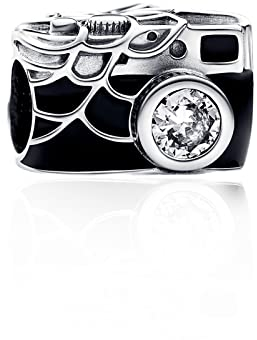 HAEPIAR S925 Argento Charm per Bracciale Collana Macchina Fotografica Uomo Sterling Dangles per Le Donne Regali Della Ragazza