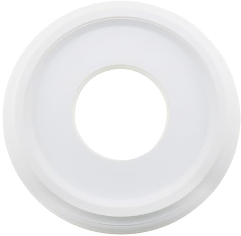 ZZHXSM Ceiling Medallion Background Decoration Round Lighting White Decorative Base for Lighting Fixture and Ceiling Fan, OD 25cm/9.84in, ID 10cm/3.94in