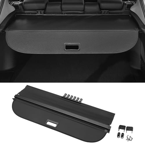 Motoforti Kofferraum ausziehbare Laderaumabdeckung für BMW X1 E84 09-15 Heckklappe Gepäck Sicherheitsabdeckung Schatten, Leinwand, mit Zubehör, Glanzschwarz