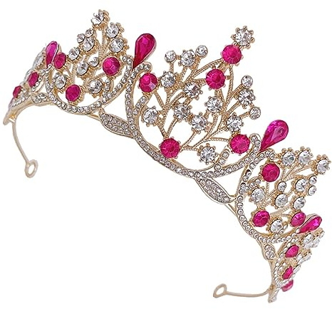NULYLU Couronne De Mariage Rhinestones Accessoire Élégant Pour Mariée Pageant Et Fête Décoration De Cheveux Pour Événements Spéciaux