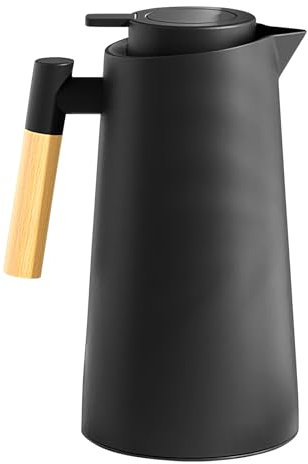 Carafe Termica - 1000 Ml Di Caffettiera Per Pompa Isolata | Brocca D'acqua Inodore Con Coperchio, Brocche Di Caraffa Del Caffè Termico, Brocca Da Tè, Distributore Di Bevande Per Il Ristorante Da Viagg