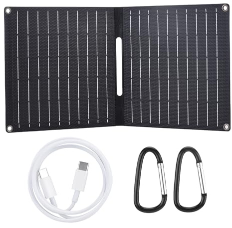 Domary 15W 5V Portable Solar Panel Charger Foldbar Solar Power Panel med ETFE -beläggning IP67 Vattenbeständig USB Typ C -utgång för Smartphones -surfplattor Camping Vandring