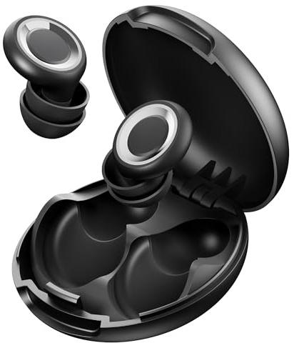 Eixniex Bouchon d'Oreille - Silence Total ! Design à Embouts Simple + Double | Réduction du Bruit 46 dB & Technologie d'Étanchéité Avancée | 8 Paires (XS-L) + Étui | Approuvé par des Millions