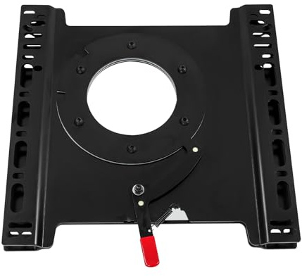 DHQCQL Roterande konsolsäte, universellt roterande sittbas, 0°/135°/180°/225° vridbar tallrik, 57 × 46,5 × 3 cm husbils säte för husbil, husvagn, skåpbil, husbil (förarsida)
