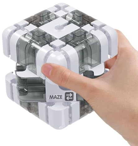 Large Labyrinth 3D Puzzles Maze Cube - Labyrinthwürfel Spannendes Denkspiel, Interaktives Würfel Labyrinthspiel,Gehirntrainingsspielzeug Für Räumliches Vorstellungsvermögen, Pädagogisches Fokusspiel