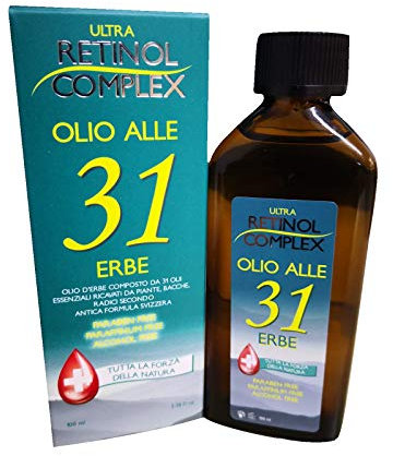 Aceite Natural a base de 31 hierbas 100 ml - revitalizante para masajes musculares y aromaterapia - Aceite compuesto de 31 hierbas esenciales (1)