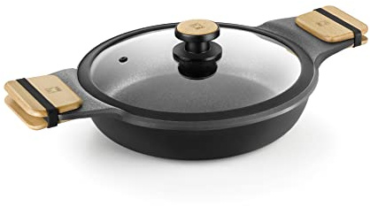 BRA Market | Cacerola baja 32 cm, Aluminio Fundido con Antiadherente