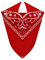 Van Der Rich ® - Bandanas aus 100% Baumwolle Kopftuch für Herren Damen (Rot, One Size)