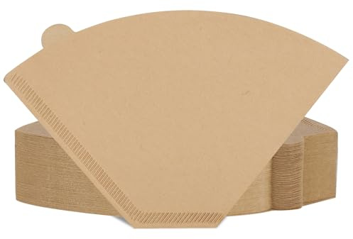160 Count #4 Cone Coffee Filters 8-12 Cup Disposable Coffee Filters 4 Cone Paper Unbleached Natural Number 4 Filters Paper Compatible with Ninja Coffee Filter, Drip and Pour Over Coffee Maker