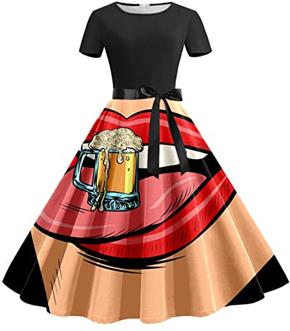 Cocila Day Prime 2024 Angebote Trachten Damen Dirndl Kleider Fuer Oktoberfest Trachtenkleid Damen Beige Dirndl Damen Gr. 46 Dirndl Uebergroesse 50 Dirndl Maedchen 170 Damen Sale Marken Blitzangebote