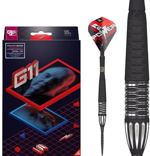 Dart Target Phil Taylor Gen 11 Power 9-Fem Dart Spets Stål Schweizisk Spets, 95% Volfram Raw Power G11, 24G | Phil Taylor Generation 11