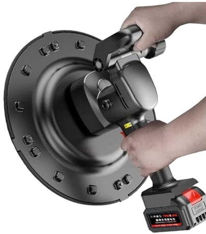 Lucidatrice per lisciare pareti, frattazzo per malta cementizia, frattazzo per cemento regolabile a 6 posizioni, frattazzo elettrico per cemento e intonaco,2batteries