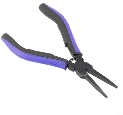 Alicates de punta plana sin dientes elegantes y funcionales que miden 5 43 pulgadas de largo