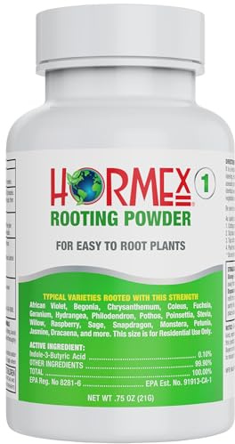 Hormex Rooting Hormone Powder #1 - Fast Roots for Tender Plant Cuttings
