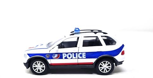 PLAYJOCS Coche Policía Francia GT-3910 Coche metálico Juguete para niños y coleccionistas.