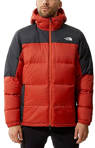 The North Face Piumino da Uomo con Cappuccio Diablo Down Arancione Taglia S Cod 4M9L-T97
