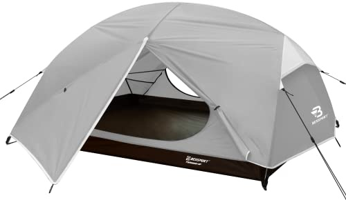 Bessport Camping Tente 3 Personnes 4 Saison Imperméable Anti UV, Ultra Légère Tente Facile à Installer Tentes Dôme, Ventilée pour Pique-Nique Randonnée Camping