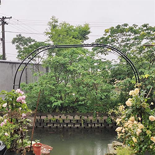 Arco Jardin Exterior Decorativo de Entrada, Arcos de Jardin Hierro para Varias Plantas Trepadoras, Rosas, Arco de Boda, Arco De Metal para Exteriores, Varios Tamaños,180x220x40CM