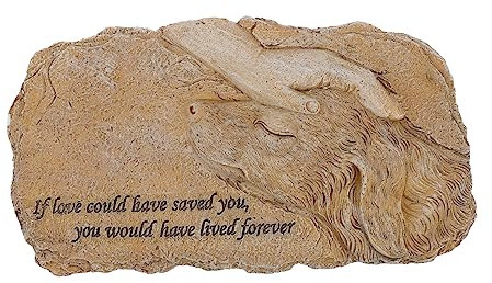 ibasenice Statue Commémorative pour Animal De Compagnie Pierre Tombale Résine Solide Et Stable Cadeaux De Deuil