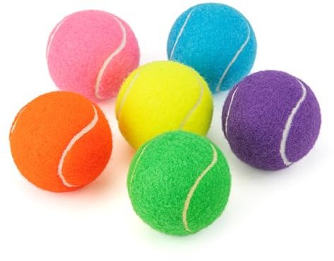 PHOEPET 6-Pack Tennis Balls for Beginner Training Practice- Bulk Dog Balls