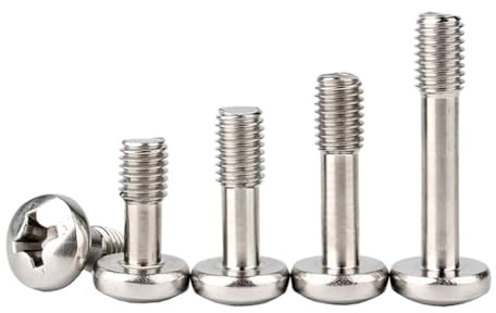 Foyoram #10-32 x 5/16 UNF Tornillos imperdibles Cabeza semicircular con ranura en cruz 100 piezas Tornillo de placa de acero inoxidable (#10-32 x 5/16)