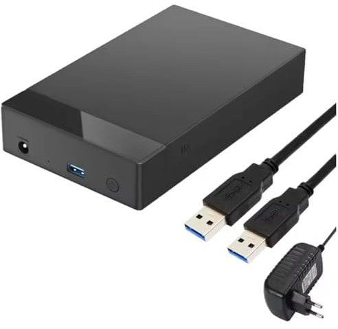 Rastapulz extern hårddisk kapsling till USB 3.0 adapter 3,5 HDD-fodral för 2,5 tum 3,5 SSD-skivor för PC – bärbar dator – kompatibilitet EU-