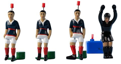 TIPP-KICK Spieler WM Classics Weltmeister Frankreich 1998 Tischfußball-Set - Handbemalte Fußball-Figuren inkl. Torwart, passend für Fußball-Spiel, Geschenkidee für Fans