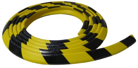 Protection d'angle en Rouleau en Mousse 30x30mm - Noir/Jaune